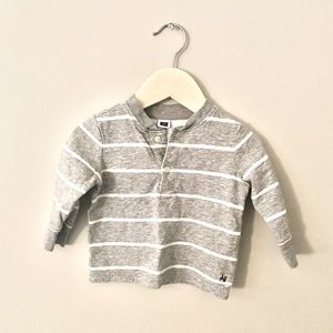 Janie and Jack long sleeve striped top. Size 6-12 M